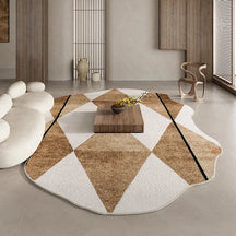 Tapete Retrô Americano de Pelúcia Macia