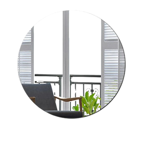 Espelhos Decorativos Adesivos Redondos e Quadrados – Mini Espelhos Flexíveis em Acrílico para Parede e Móveis